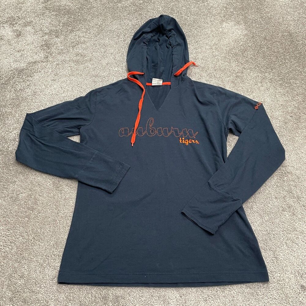 Columbia Omni Shade Hoodie Sweatshirt Womens XS Blue Auburn University Casual